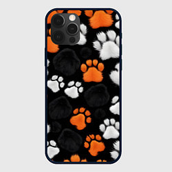 Чехол для iPhone 12 Pro Мохнатые лапки, цвет: 3D-черный