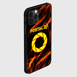 Чехол для iPhone 12 Pro Portal flame steel, цвет: 3D-черный — фото 2