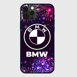 Чехол для iPhone 12 Pro Праздничный BMW, цвет: 3D-черный