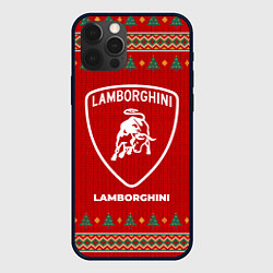 Чехол для iPhone 12 Pro Lamborghini new year, цвет: 3D-черный