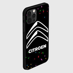 Чехол для iPhone 12 Pro Citroen конфети, цвет: 3D-черный — фото 2