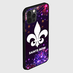Чехол для iPhone 12 Pro Праздничный Saints Row, цвет: 3D-черный — фото 2