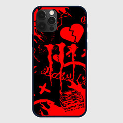 Чехол для iPhone 12 Pro Lil peep monster energy, цвет: 3D-черный