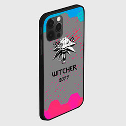 Чехол для iPhone 12 Pro Cyberpunk 2077 x ведьмак соты, цвет: 3D-черный — фото 2