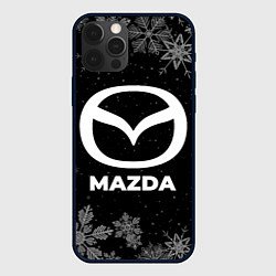 Чехол для iPhone 12 Pro Снежный Mazda, цвет: 3D-черный