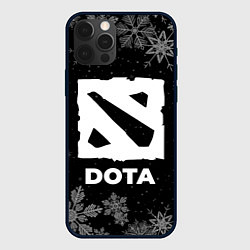 Чехол для iPhone 12 Pro Снежный Dota, цвет: 3D-черный