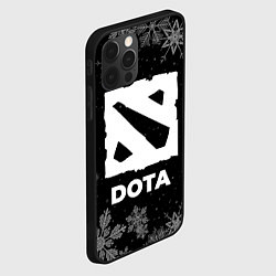 Чехол для iPhone 12 Pro Снежный Dota, цвет: 3D-черный — фото 2