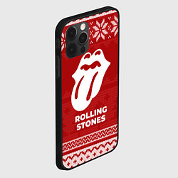 Чехол для iPhone 12 Pro Новогодний Rolling Stones, цвет: 3D-черный — фото 2