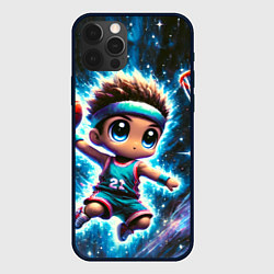 Чехол для iPhone 12 Pro Бейсболист с мячом, цвет: 3D-черный