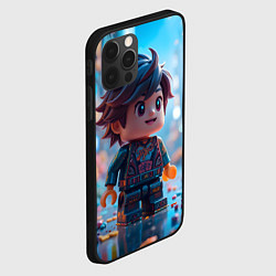Чехол для iPhone 12 Pro Человечек из лего, цвет: 3D-черный — фото 2
