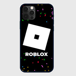 Чехол для iPhone 12 Pro Roblox конфети, цвет: 3D-черный