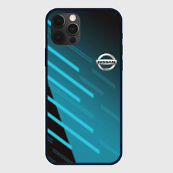 Чехол для iPhone 12 Pro Nissan geometry sport, цвет: 3D-черный