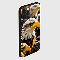 Чехол для iPhone 12 Pro Белоголовые орланы, цвет: 3D-черный — фото 2