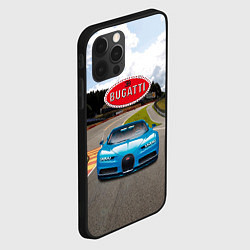 Чехол для iPhone 12 Pro Bugatti - motorsport racing route, цвет: 3D-черный — фото 2