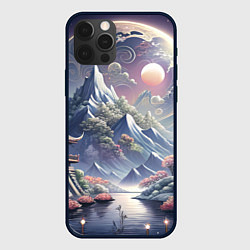 Чехол для iPhone 12 Pro Япония - природа, цвет: 3D-черный