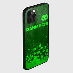 Чехол для iPhone 12 Pro DanMachi - green gradient посередине, цвет: 3D-черный — фото 2