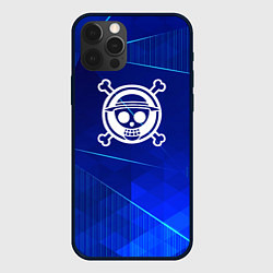 Чехол для iPhone 12 Pro One Piece blue poly, цвет: 3D-черный