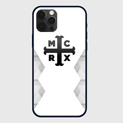 Чехол для iPhone 12 Pro My Chemical Romance white poly, цвет: 3D-черный