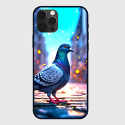 Чехол для iPhone 12 Pro Городской голубь, цвет: 3D-черный