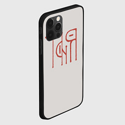 Чехол для iPhone 12 Pro Вязью Татьяна - красная надпись, цвет: 3D-черный — фото 2