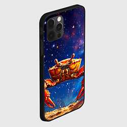 Чехол для iPhone 12 Pro Краб в космосе, цвет: 3D-черный — фото 2