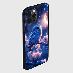 Чехол для iPhone 12 Pro Сова под луной, цвет: 3D-черный — фото 2