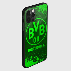 Чехол для iPhone 12 Pro Borussia - green gradient, цвет: 3D-черный — фото 2