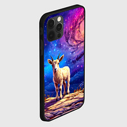 Чехол для iPhone 12 Pro Козлик на звездом небе, цвет: 3D-черный — фото 2