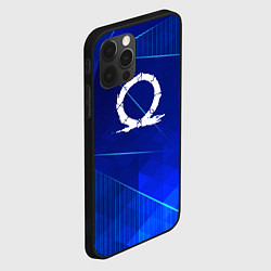 Чехол для iPhone 12 Pro God of War blue poly, цвет: 3D-черный — фото 2