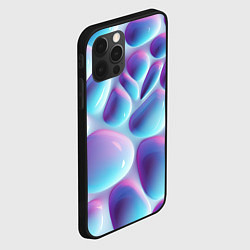 Чехол для iPhone 12 Pro Впадины из сот - текстура, цвет: 3D-черный — фото 2