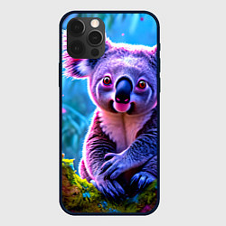 Чехол для iPhone 12 Pro Коала на дереве, цвет: 3D-черный