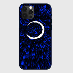 Чехол для iPhone 12 Pro Demon Slayer blue energy, цвет: 3D-черный