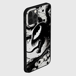 Чехол для iPhone 12 Pro Морда свирепого симбиота - нейроарт, цвет: 3D-черный — фото 2