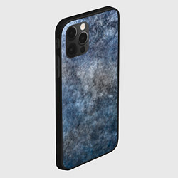 Чехол для iPhone 12 Pro Абстракция - blue-gray clouds, цвет: 3D-черный — фото 2