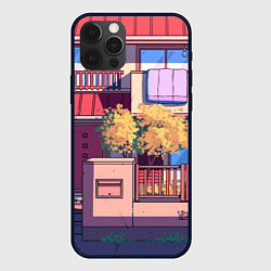 Чехол для iPhone 12 Pro Lo-fi японский стиль улица, цвет: 3D-черный