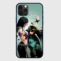 Чехол для iPhone 12 Pro Mileena & Kotal Kahn - Mortal Kombat, цвет: 3D-черный