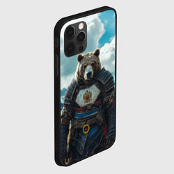 Чехол для iPhone 12 Pro Воин русский медведь, цвет: 3D-черный — фото 2