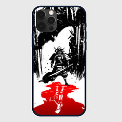 Чехол для iPhone 12 Pro Assassins creed shadows - два ассасина, цвет: 3D-черный