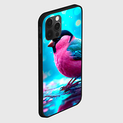 Чехол для iPhone 12 Pro Розовый снегирь, цвет: 3D-черный — фото 2