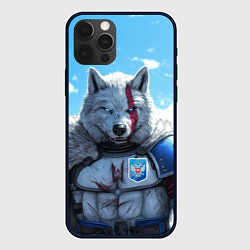 Чехол для iPhone 12 Pro Волк русский, цвет: 3D-черный