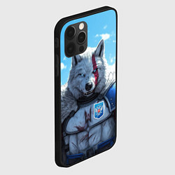 Чехол для iPhone 12 Pro Волк русский, цвет: 3D-черный — фото 2