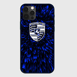 Чехол для iPhone 12 Pro Porsche blue energy, цвет: 3D-черный