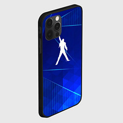 Чехол для iPhone 12 Pro Queen blue poly, цвет: 3D-черный — фото 2