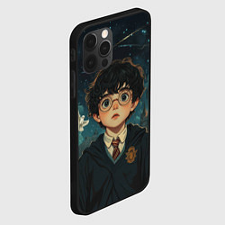 Чехол для iPhone 12 Pro Испуганный Гарри Поттер, цвет: 3D-черный — фото 2