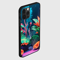 Чехол для iPhone 12 Pro Морские растения, цвет: 3D-черный — фото 2
