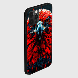 Чехол для iPhone 12 Pro Атланта Хокс красный орел, цвет: 3D-черный — фото 2