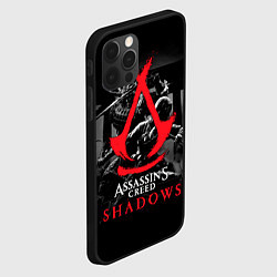 Чехол для iPhone 12 Pro Assassins Creed Shadows - samurai, цвет: 3D-черный — фото 2