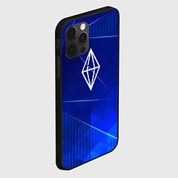 Чехол для iPhone 12 Pro The Sims blue poly, цвет: 3D-черный — фото 2