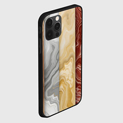 Чехол для iPhone 12 Pro Мрамор и дерево, цвет: 3D-черный — фото 2