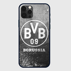 Чехол для iPhone 12 Pro Borussia - grey gradient, цвет: 3D-черный